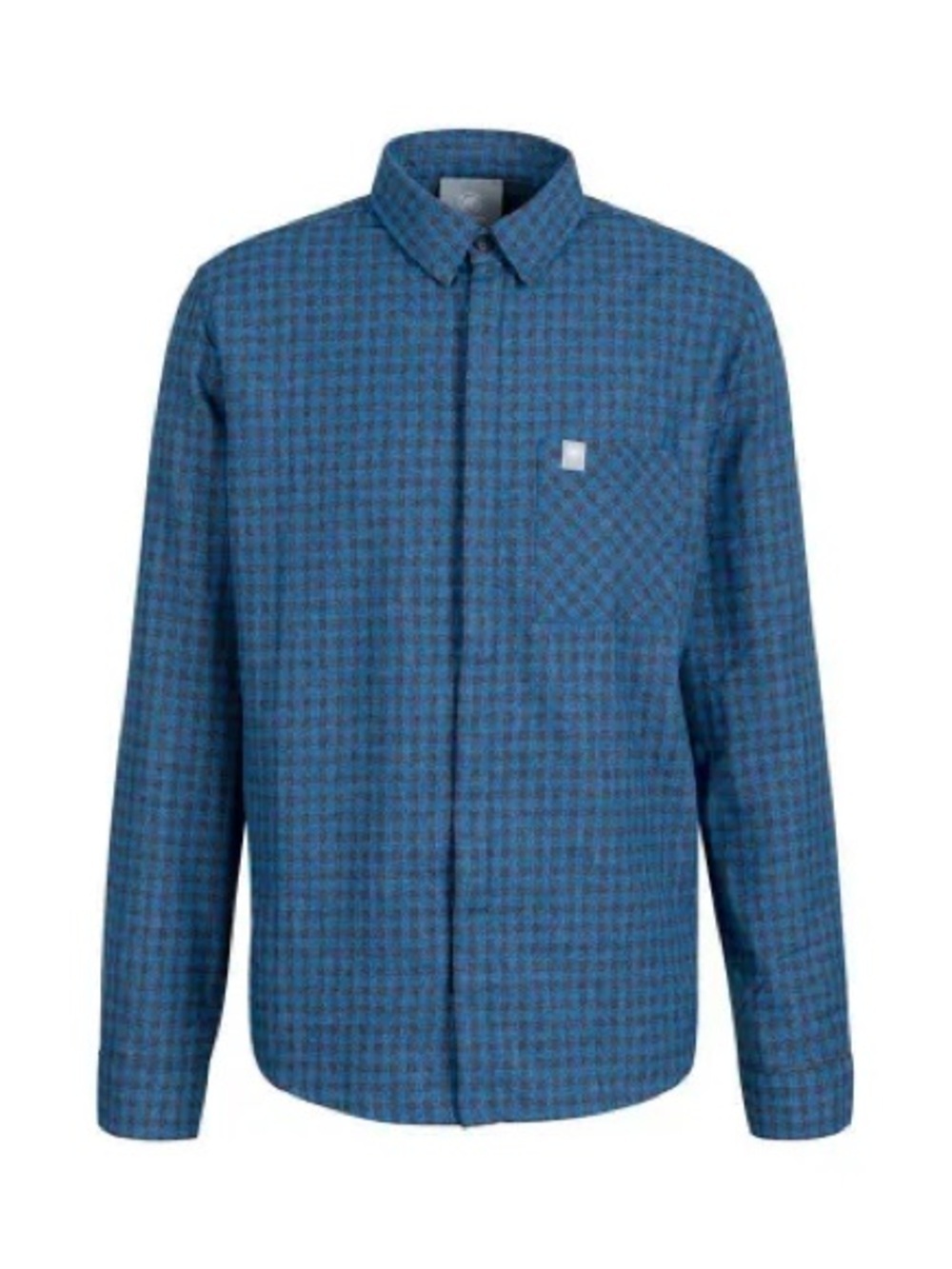 Mammut men’s blue plaid long sleeve hidden button down size XL